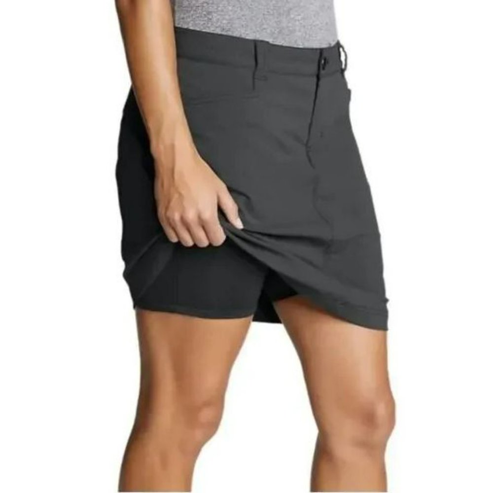Eddie Bauer Gray Outdoor Skort Tennis Pickleball Hiking